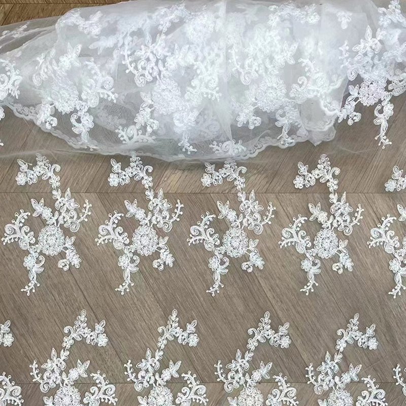Milk Silk Dress Wave Polyester Sequin Fabric for Women's Wear Wholesal 5